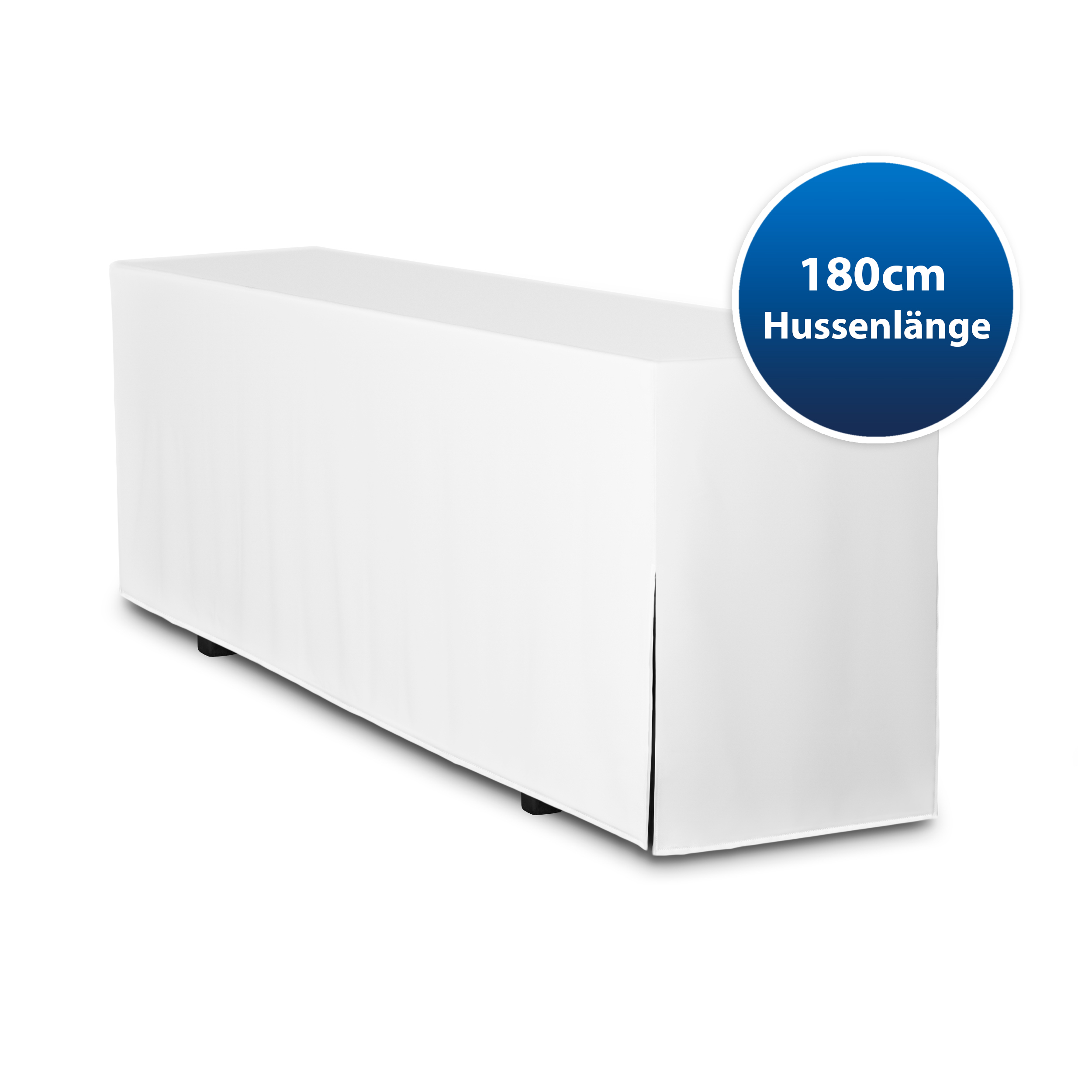 TexDeko Hussen für Bierzeltgarnitur Premium 180 Bierbank-Hussen 3TLG Set Creme, Tischbreite 70cm